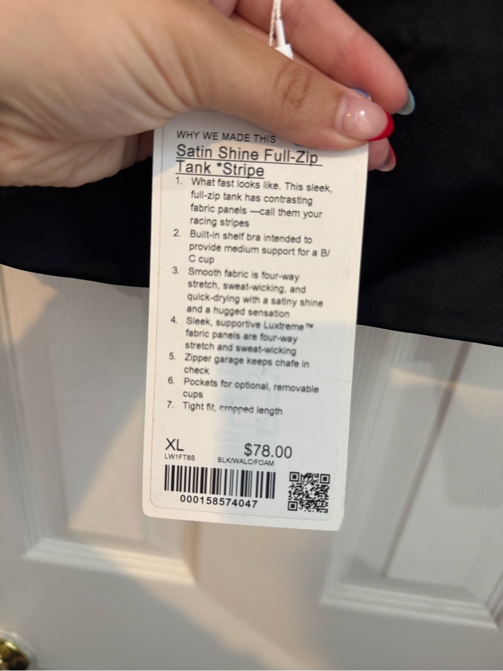 NWT Lululemon Satin Shine Full Zip Tank Top - Picture 8 of 9